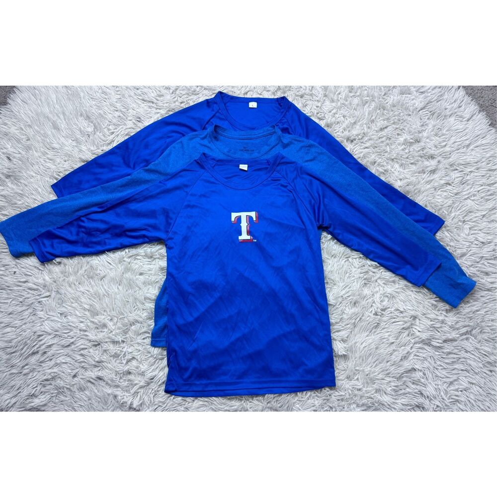 4 piece boys Blue Long-sleeve bundle size Large 16 by Nike, Under Armour & JR Te - Picture 5 of 14